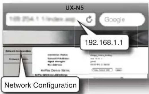 JVC UXN5 - Connexion via routeur LAN sans fil sans Fonction WPS (Connexion SSID) - 1