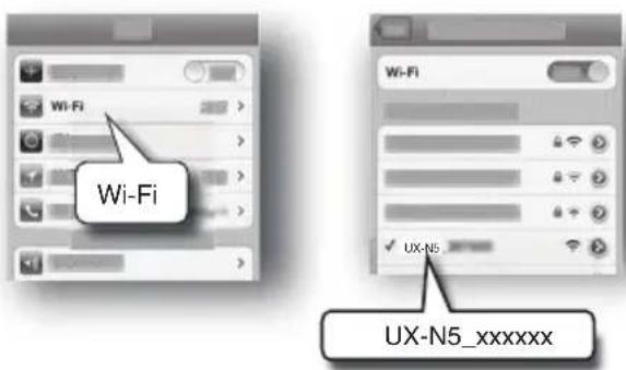 JVC UXN5 - Connexion directe à l'appareil principal (Connexion sans fil directe) - 1