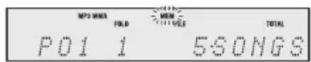 JVC UXN5 - Drücken Sie die [▼/▲] -Taste, um den gewünschten Wiedergabe-Ordner zu wählen. - 1