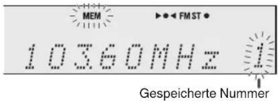 JVC UXN5 - Speichern der Sender - 1
