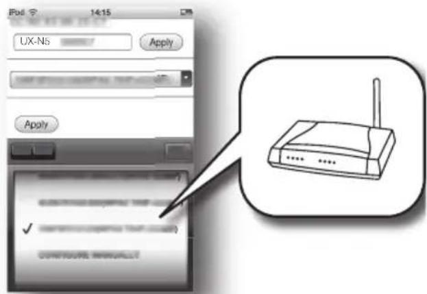 JVC UXN5 - Verbindung über einen drahtlosen LAN-Router ohne WPS-Funktion (SSID-Verbindung) - 2