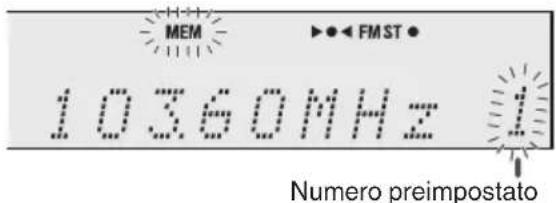 JVC UXN5 - Memorizzazione delle stazioni radiofoniche - 1