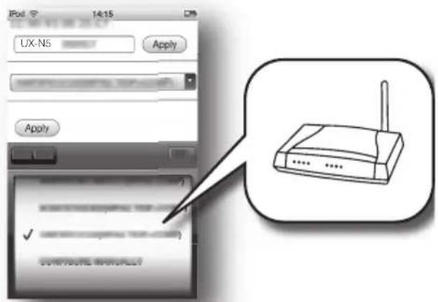 JVC UXN5 - Connexion via routeur LAN sans fil sans Fonction WPS (Connexion SSID) - 2