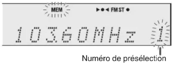 JVC UXN5 - Mettre en mémoire des stations - 1