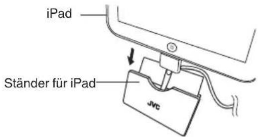 JVC UXN5 - Verbinden Sie den iPod/iPhone/iPad mit dem Steckverbinder. - 2