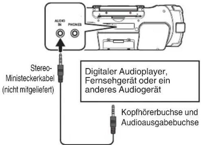 JVC RVNB75 - Hören von einem externen Gerät - 1