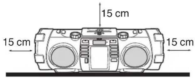 JVC RVNB75 - Caution: Proper Ventilation - 1