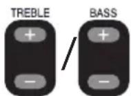 JVC RVNB75 - Drücken Sie [TREBLE+/-] oder [BASS+/-] wiederholt. - 1