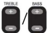 JVC RVNB75 - Press [TREBLE+/-] or [BASS+/-] repeatedly. - 1