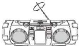 JVC RVNB75 - Ajustement de l'antenne - 1