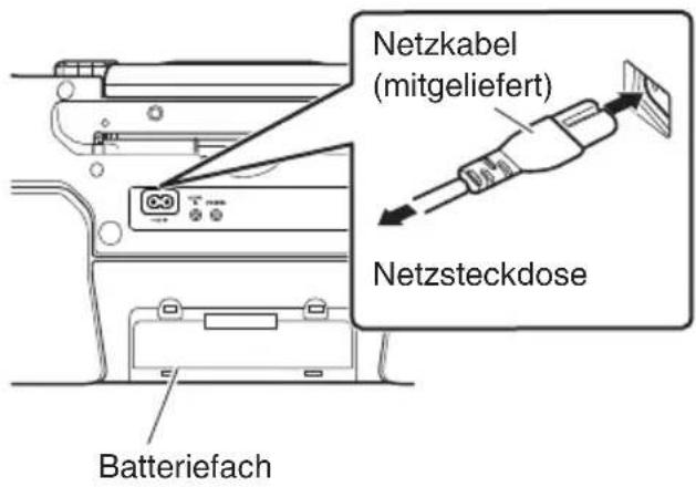 JVC RVNB75 - Anschließen des Netzkabels - 1