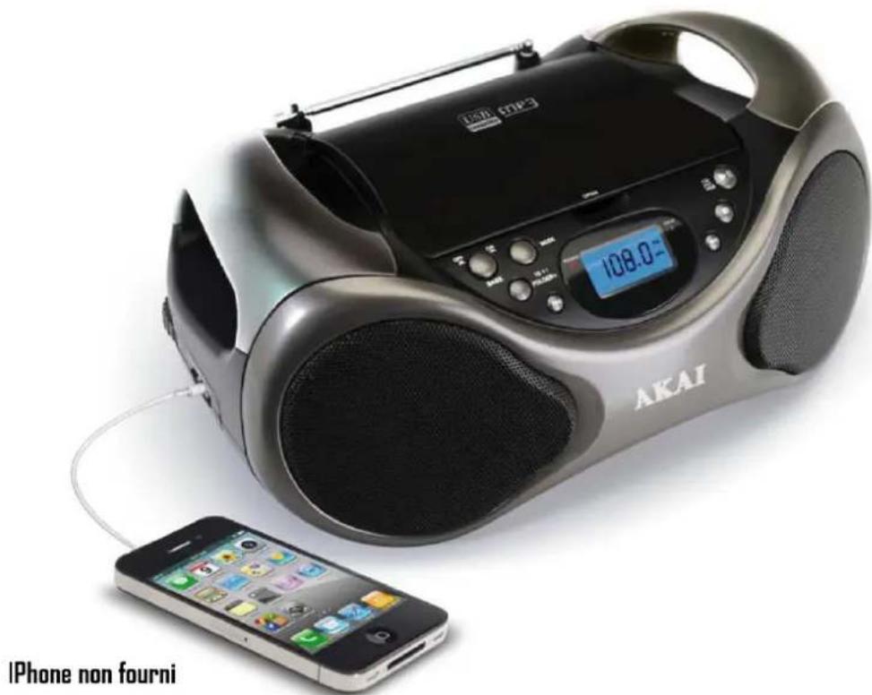 108.0 AKAI iPhone non fourni