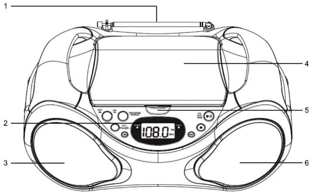 AKAI AB40K - Vue de face - 1