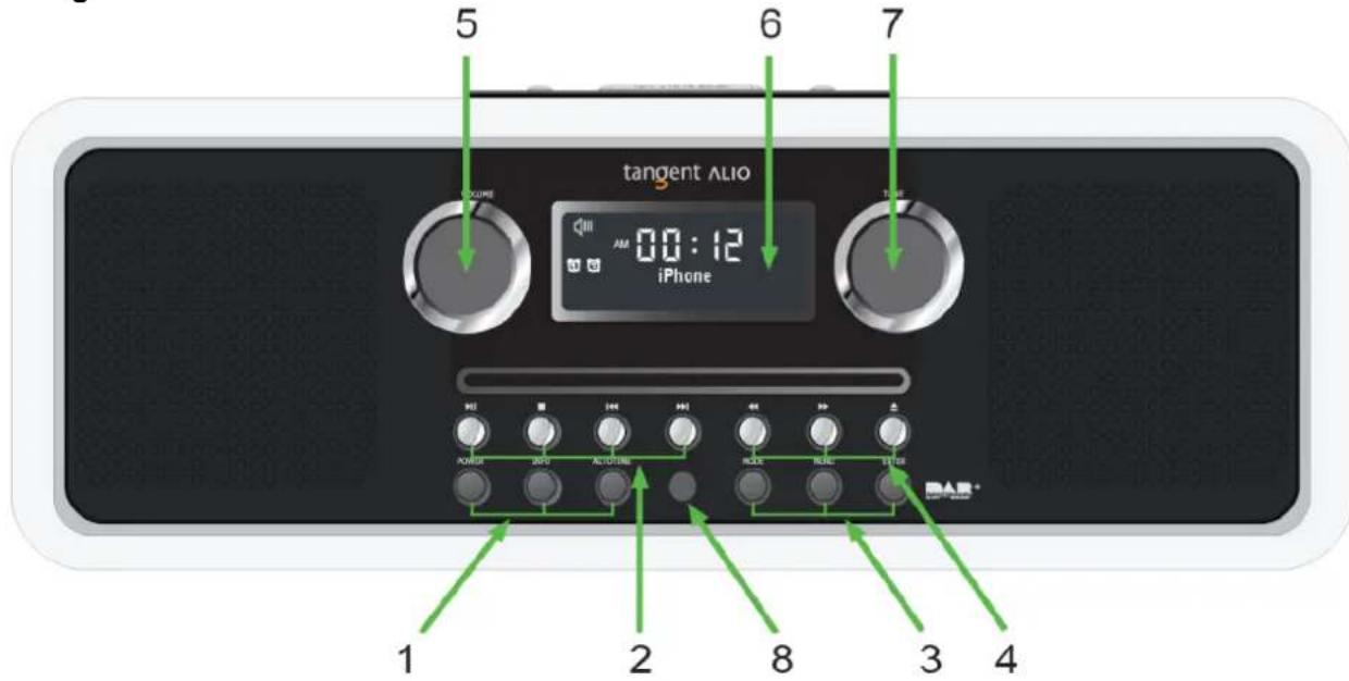 TANGENT ALIO Stereo DAB+CD - Façade - 1