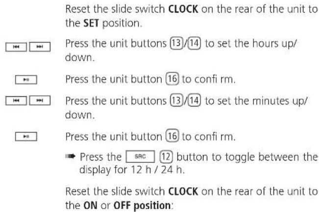 LOEWE SoundBox - Setting time - 1