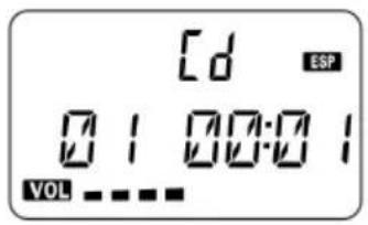 [d ESP 0:1 00:00 VOL - - - -