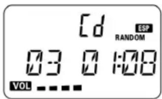 Cd ESP RANDOM 03 0 1:08 VOL - - - -