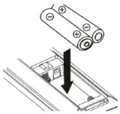 MEDION MD 81834 - Insertion des piles dans l'appareil - 1