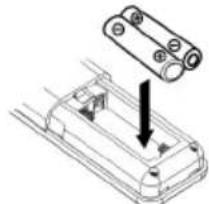 LENCO MCI220 - BATTERIEN IN DIE FERNBEDIERUNG EINSETZEN - 1
