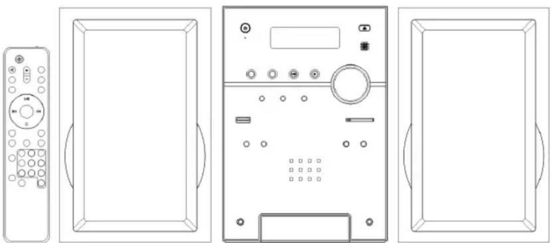 LENCO MCI220 - Micro Sistema Hi -Fi con Puerto de Conexión para iPhone y iPod - 1