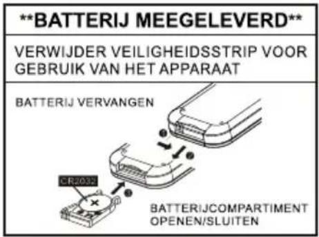 LENCO MCI210 - DE BATTERIJ IN DE AFSTANDSBEDIENING PLAATSEN - 2