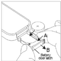 ILUV i166D - Batterie door latch = Pattes laterales du portebatterie - 1