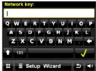 DUAL iR 20 - Réseaux protégés : Entrée du mot de passer - 1