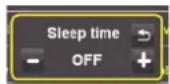 DUAL iR 20 - Utilisation de la fonction SLEEP (arrêt différé) - 1