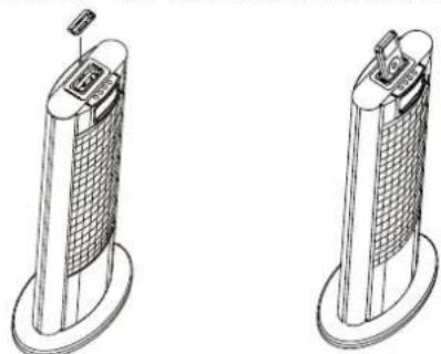 DUAL Manhattan - Come regolare l'adattatore e collegare l'iPod® - 1