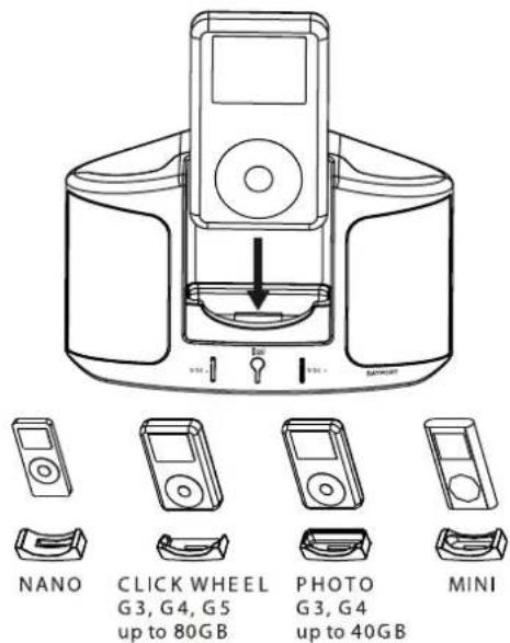 DUAL DDS 2 - Come inserire l'iPod nella docking station - 1