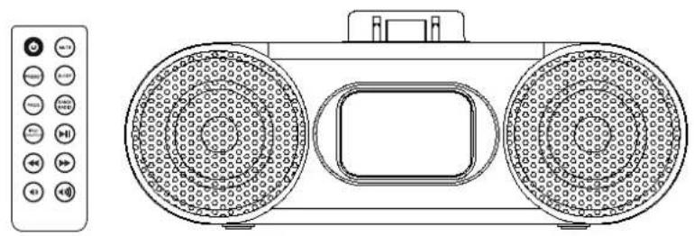 DUAL DCR 100 - Uhrenradio mit Universal-Dockingstation für iPod - 1