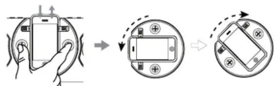 DUAL P 1000 - Come far ruotare I'iPhone® / iTouch® - 1