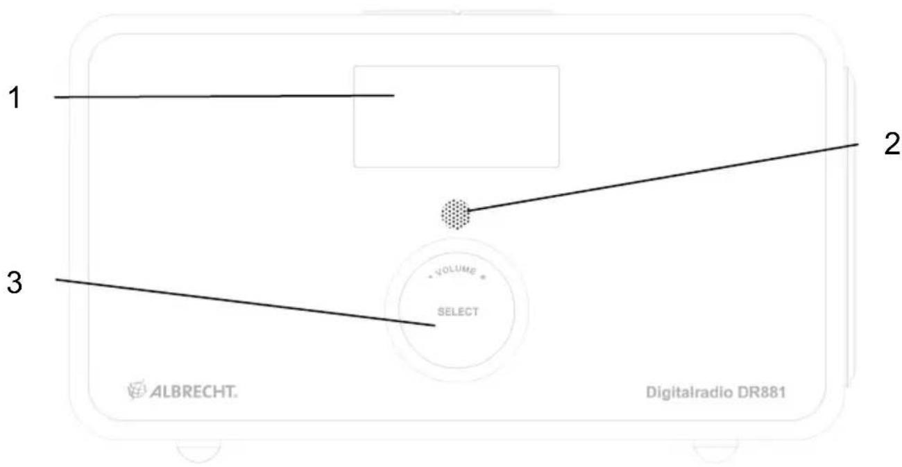 ALBRECHT DR 881 - Présentation de la radio et de ses éléments de commande - 1