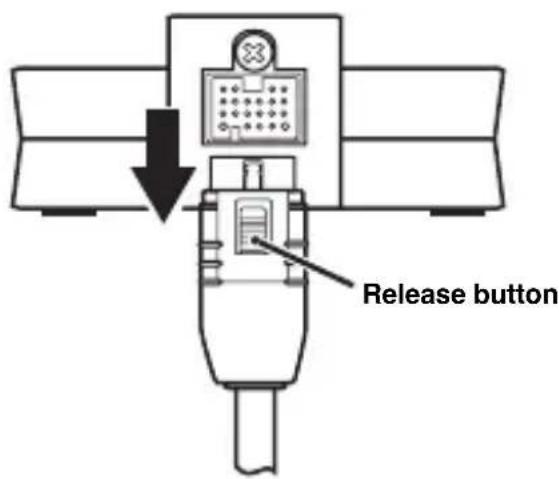 YAMAHA YDS10 - Disconnecting the dock cable - 1