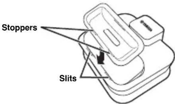 YAMAHA YDS10 - Inserting an iPod dock adapter - 1