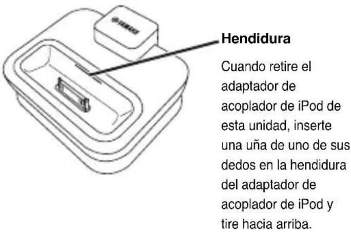 YAMAHA YDS10 - ■Inserción de un adaptor de acoplador de iPod - 2