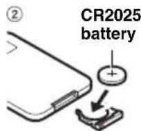 YAMAHA TSXW80 - ■ Replacing the battery in the remote control - 2