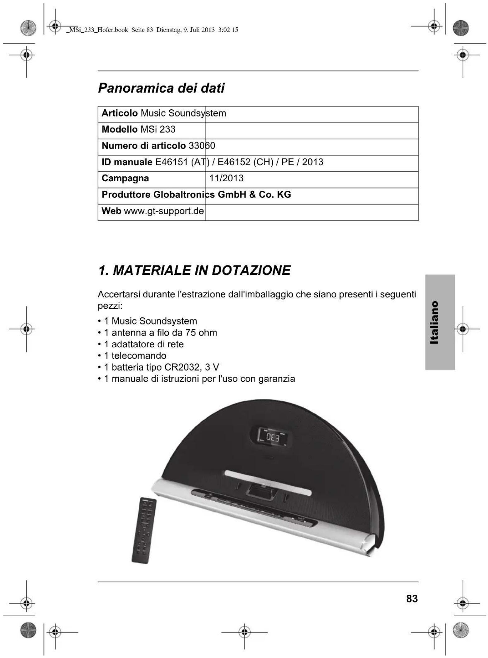 Terris MSi 233 - Notasulla dichiarazione di conformità - 2
