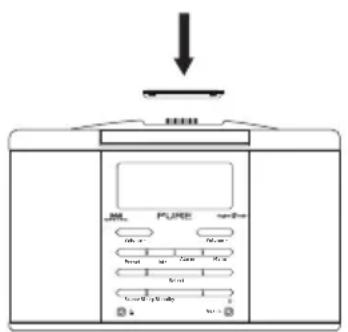 PURE Chronos iDock series 2 - Posizionamento dell'iPod/iPhone nel dock - 1
