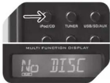 iPod/CD TUNER USB/SD/AUX MULTI FUNCTION DISPLAY No DISC