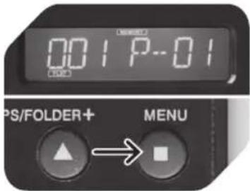 00:1 P-01 PS/FOLDER+ MENU