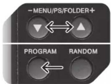 -MENU/PS/FOLDER+ PROGRAM RANDOM