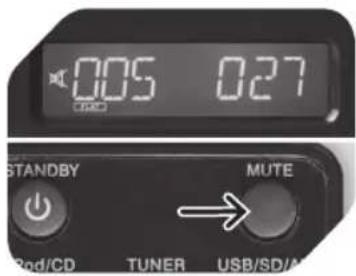 OK OMH 600 - Mute [elnéMítáS] (cSak a távvezérlőről) - 1