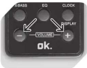 X-BASS EQ CLOCK - VOLUME + DISPLAY ok.