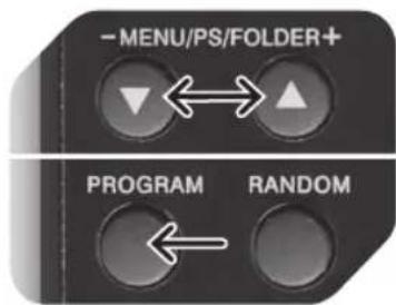 -MENU/PS/FOLDER+ PROGRAM RANDOM