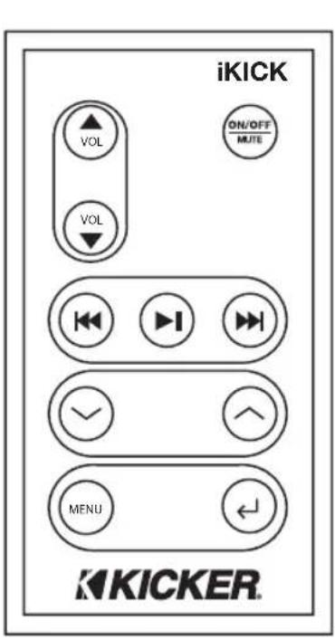 KICKER iK501 - USINGTHEREMOTECONTROL - 1