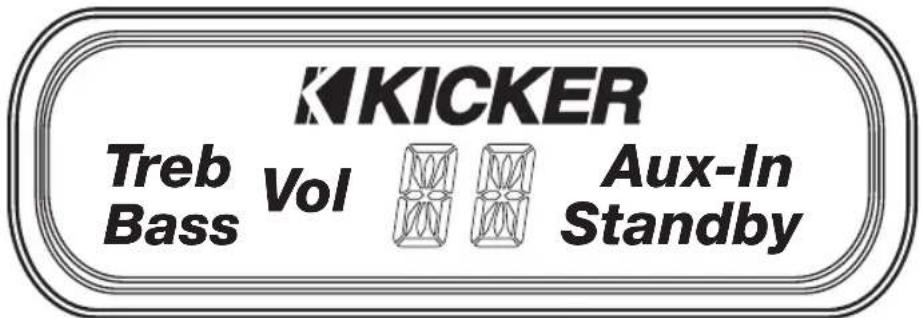 KICKER iK501 - Utilisation de la commande rotative du menu système - 1