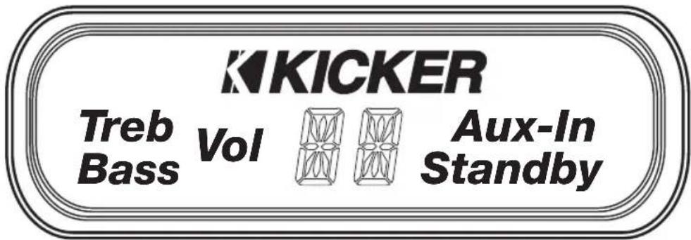KICKER iK501 - Verwendung des Systemmenu-Drehreglers - 1