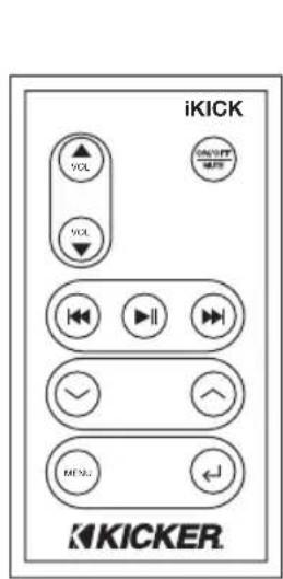 KICKER iK501 - Utilisation de la télécommande - 1