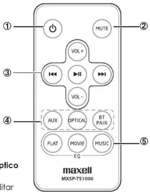 MAXELL MXSPTS1000 - Control Remoto - 1